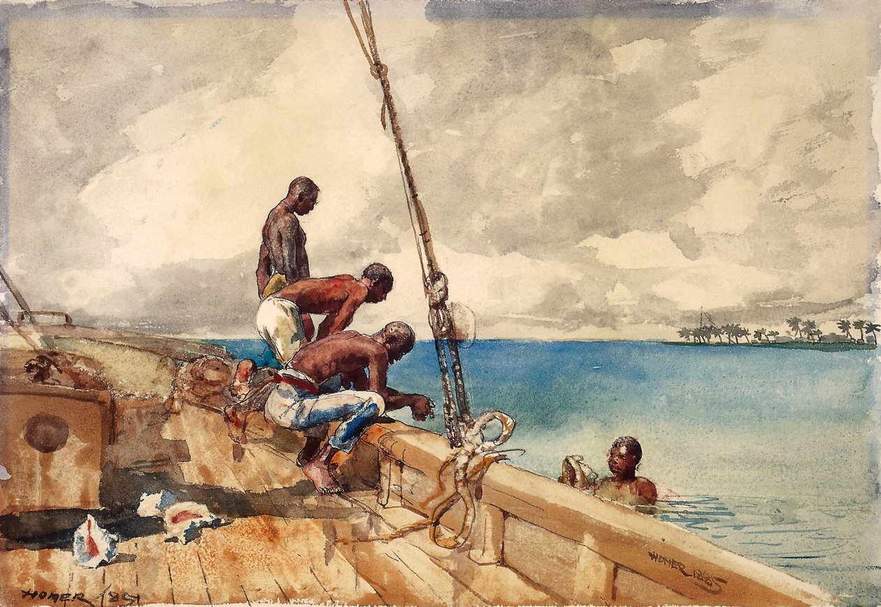 Conch -dykkerne av Winslow Homer
