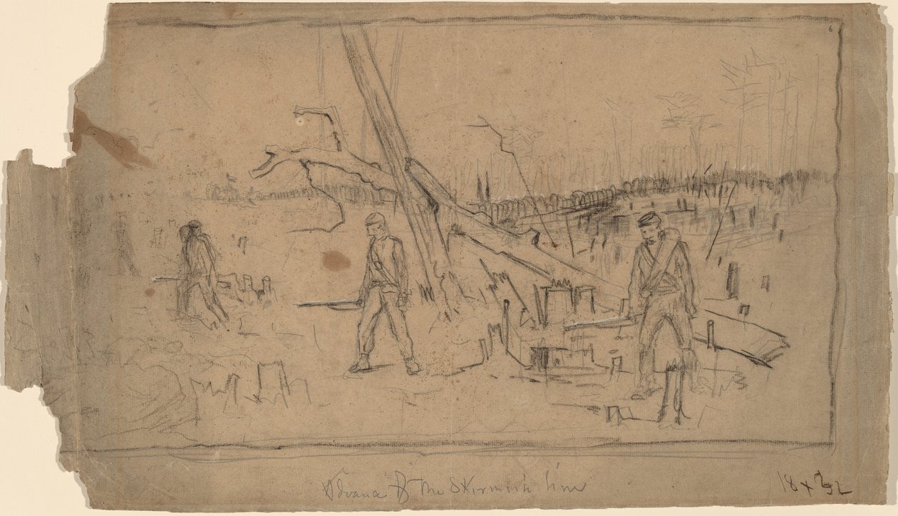 Fremskritt av Skirmish Line av Winslow Homer
