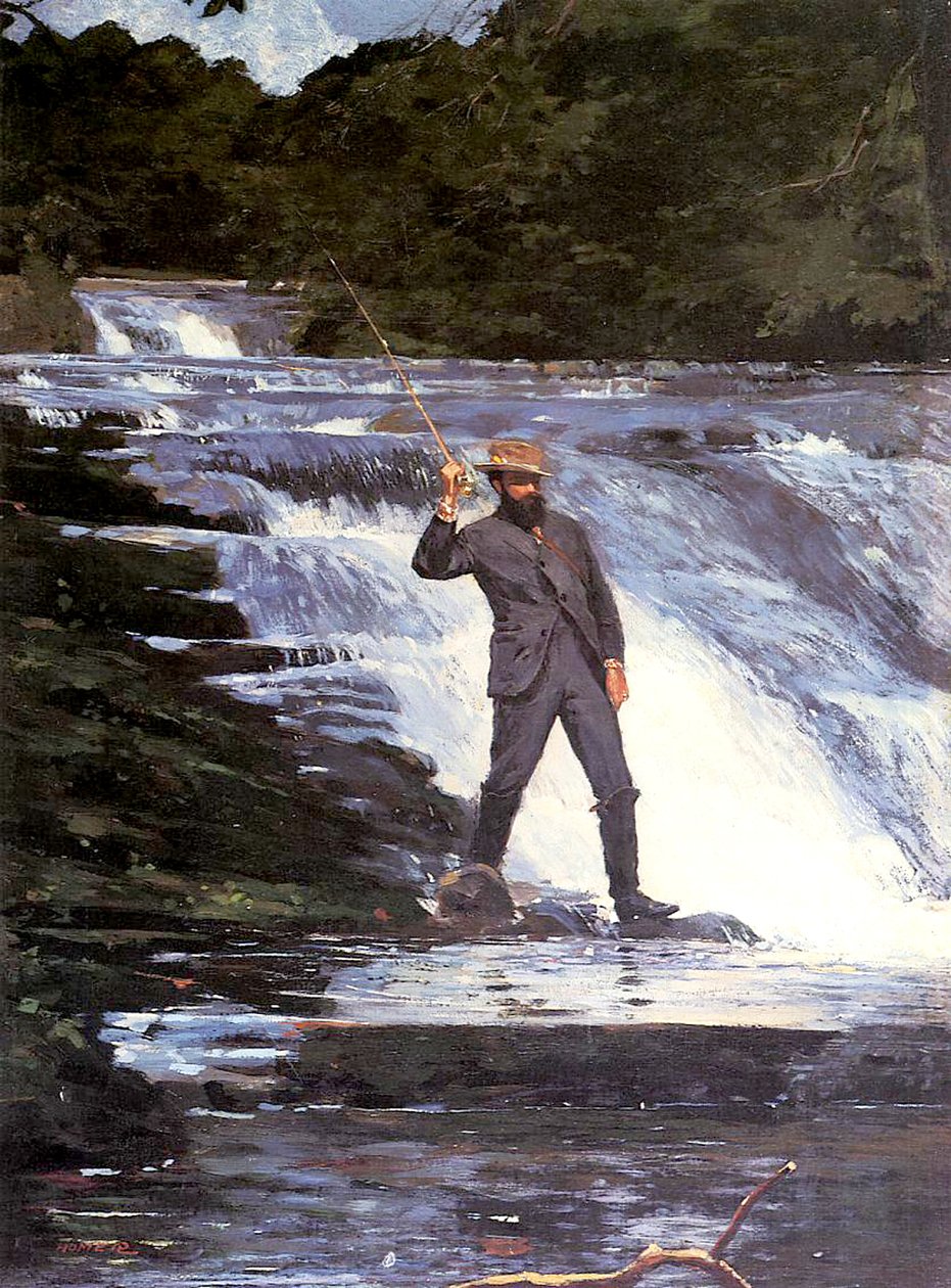 Angler, 1874 av Winslow Homer