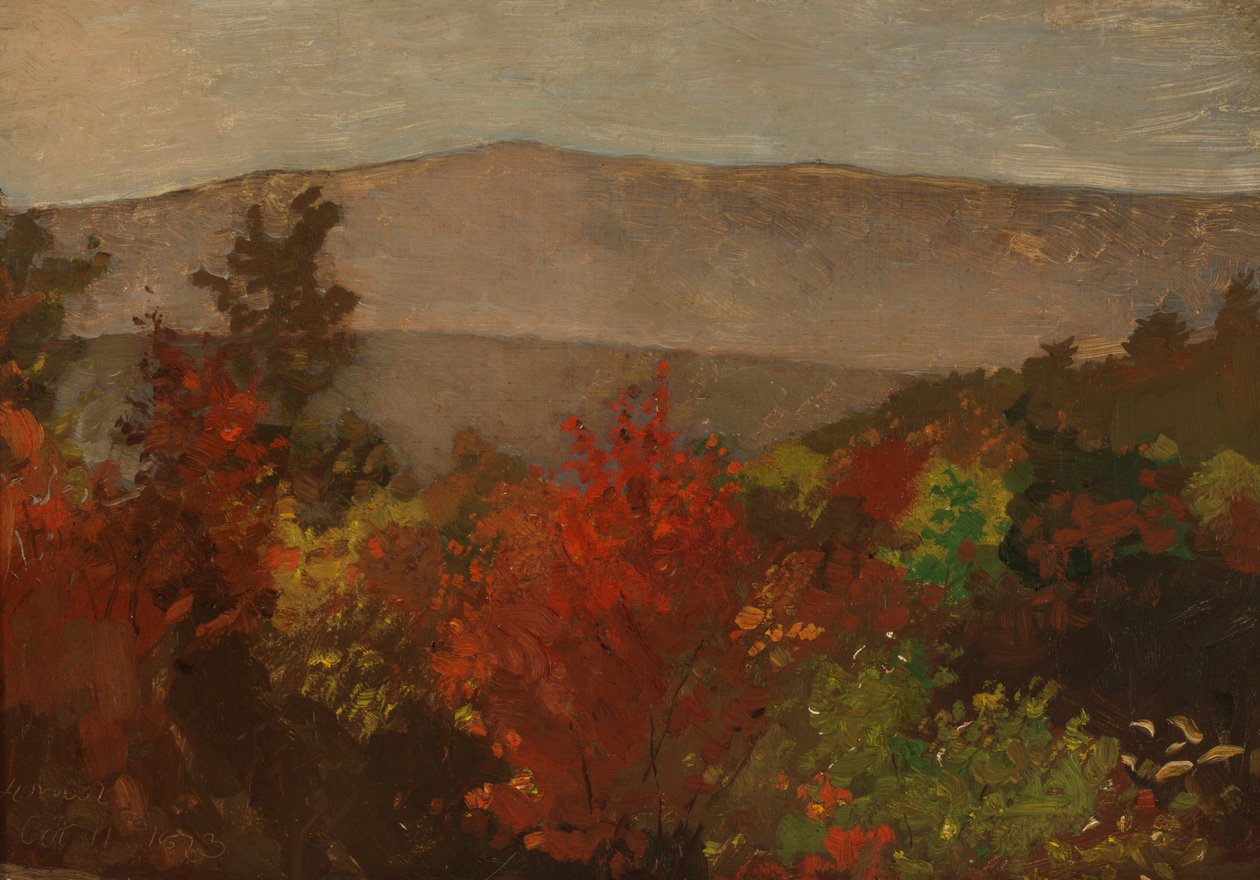 Høsttretopper, 11. oktober 1873. av Winslow Homer