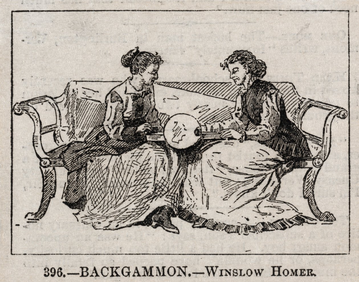 Backgammon. av Winslow Homer