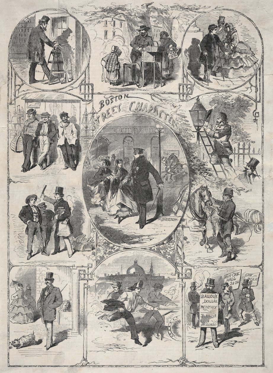 Boston Street Characters, 1859. av Winslow Homer
