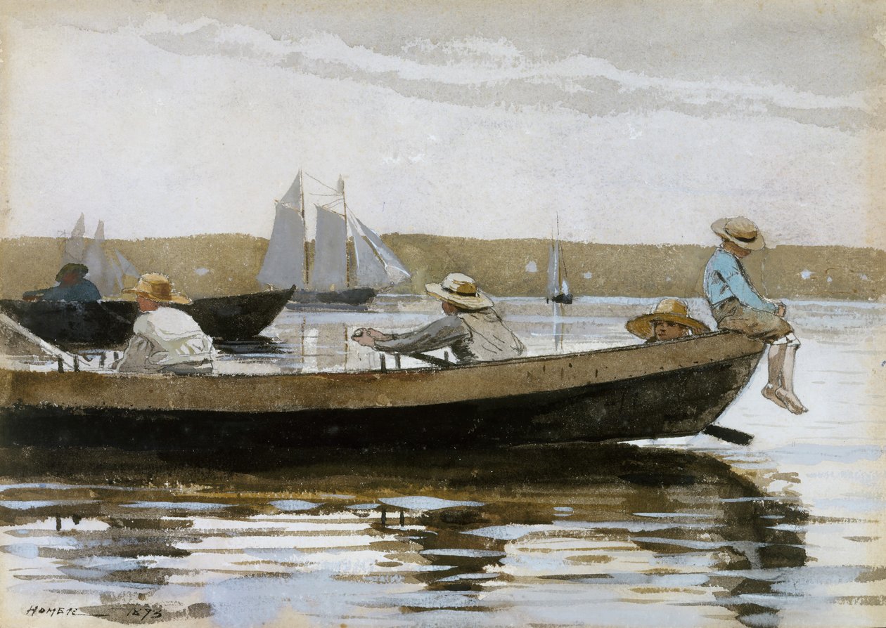 Gutter i en dory, 1873. av Winslow Homer
