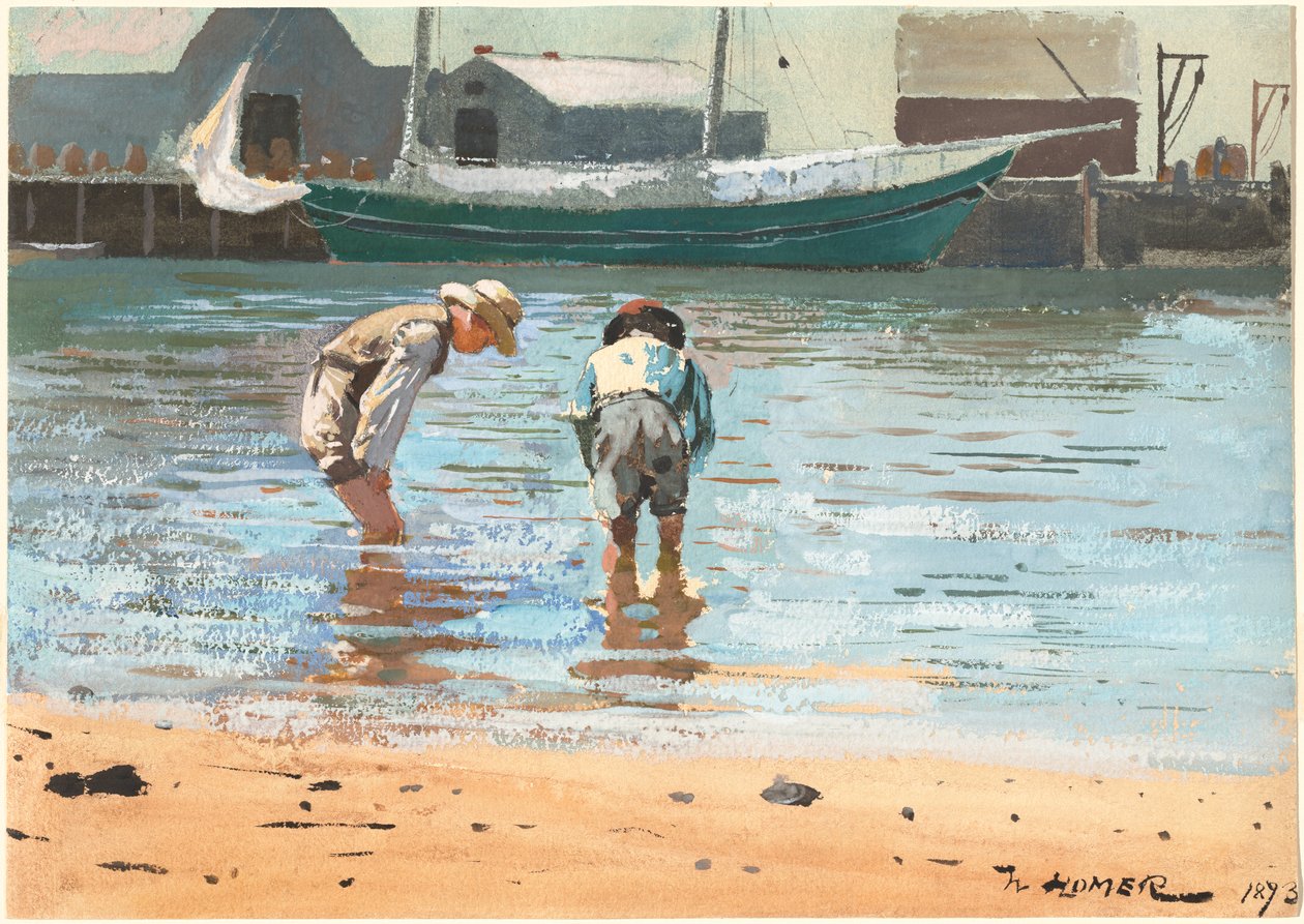 Gutter som vasser av Winslow Homer