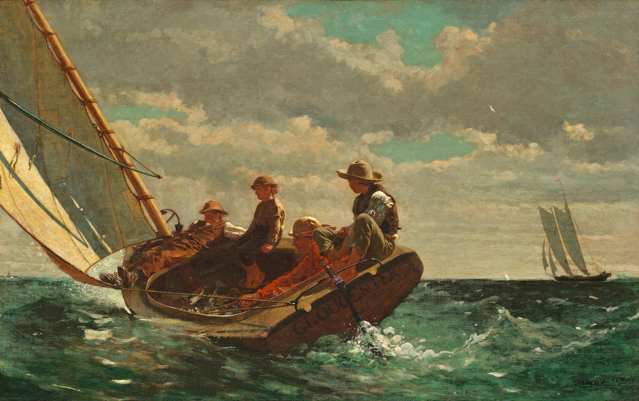 Breezing Up (A Fair Wind) 1873-76 av Winslow Homer