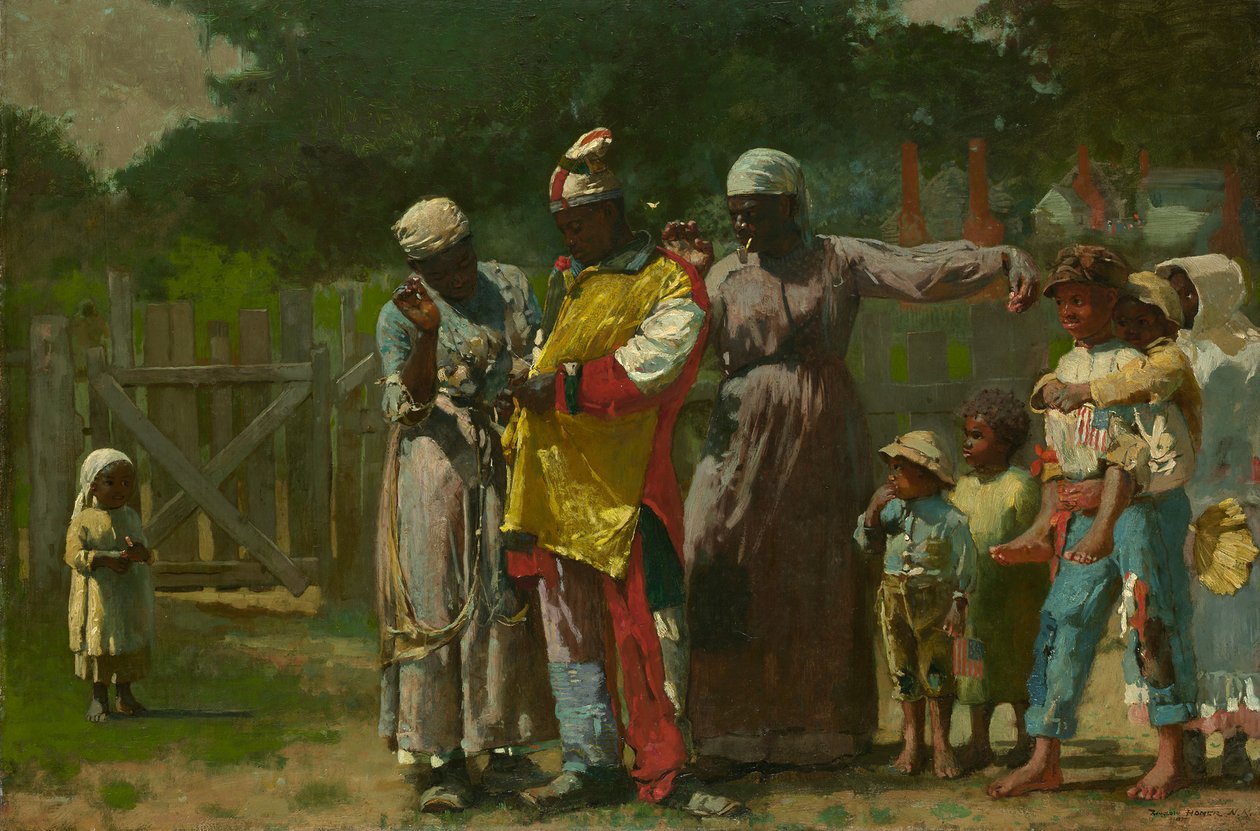 Påkledning til karnevalet, 1877. av Winslow Homer