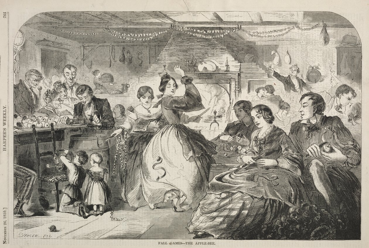 Høstspill - The Apple Bee, 1859. av Winslow Homer