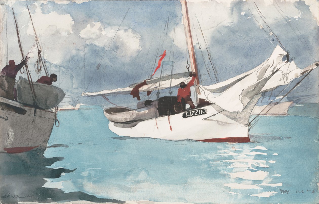 Fiskebåter, Key West, 1903. av Winslow Homer