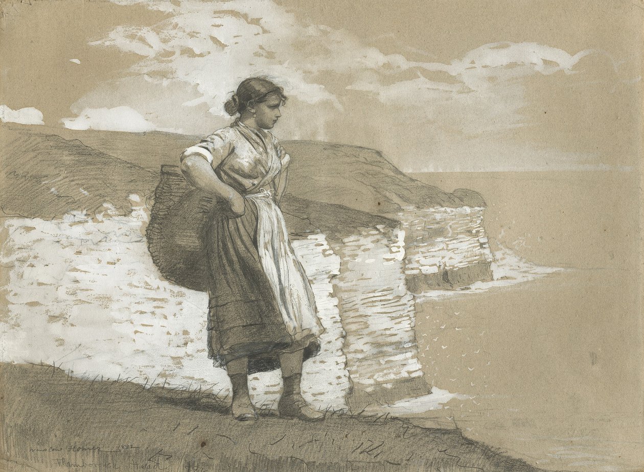 Flamborough Head, England, 1882 av Winslow Homer