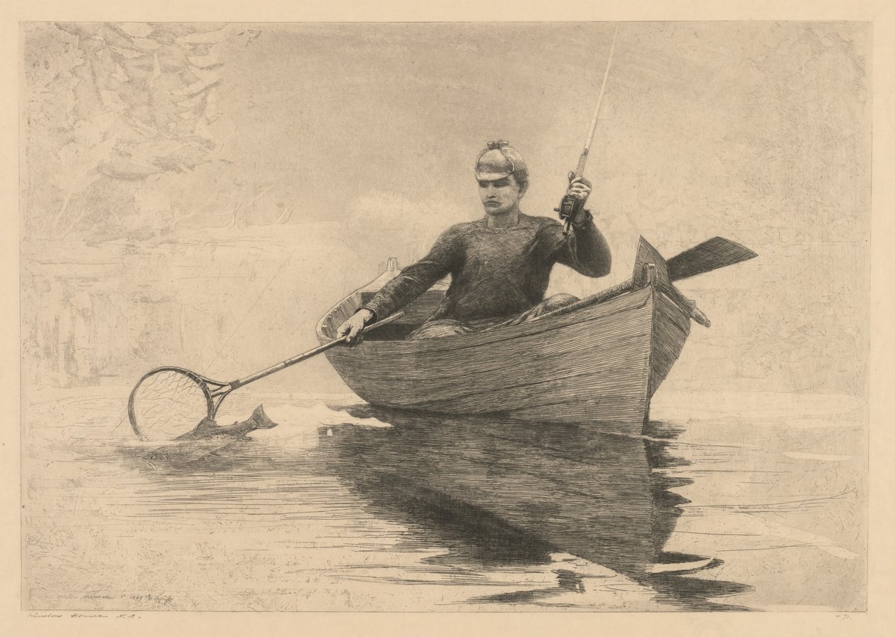 Fluefiske, 1889. av Winslow Homer