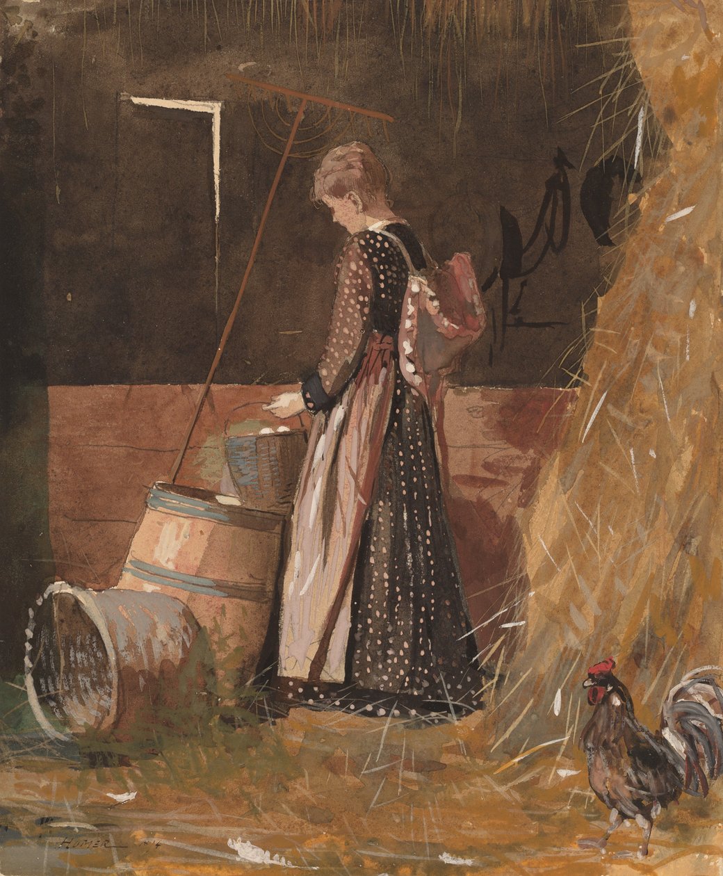 Ferske egg, 1874. av Winslow Homer