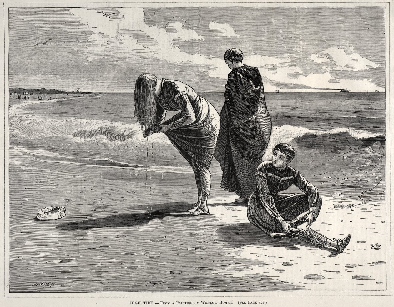 Høyvann, 1870. av Winslow Homer