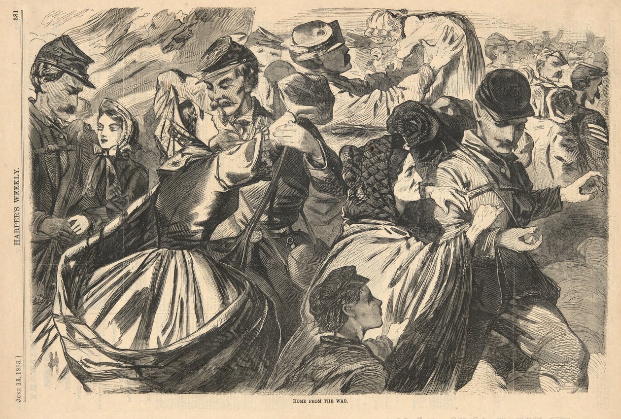 Hjem fra krigen, fra Harper av Winslow Homer