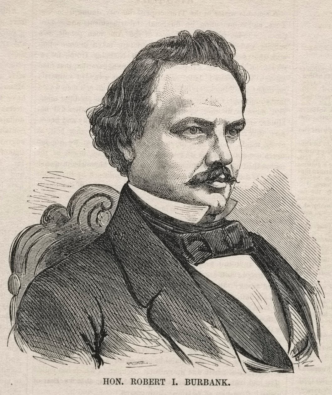 Hon. Robert I. Burbank, 1857. av Winslow Homer