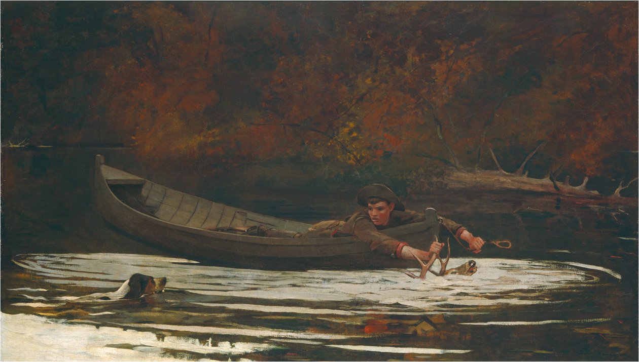 Hunder og jeger av Winslow Homer
