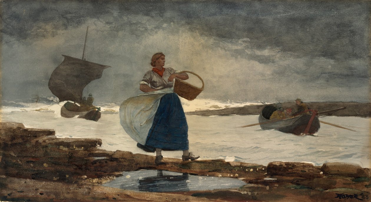 Inne i baren av Winslow Homer