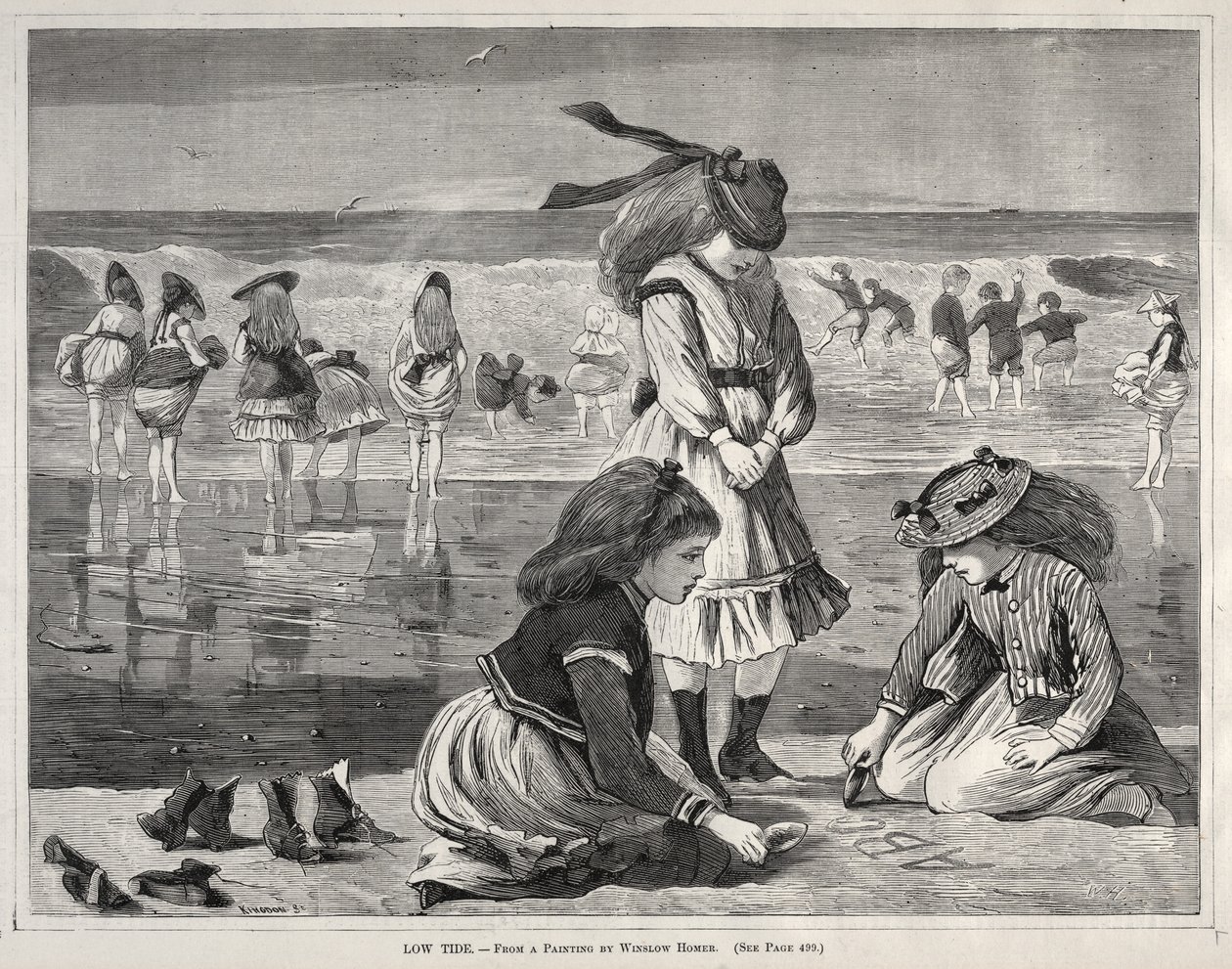 Lavvann, 1870. av Winslow Homer