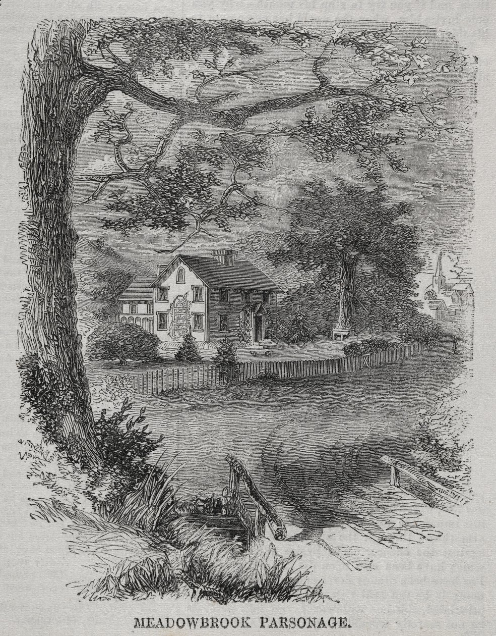 Meadowbrook prestehus, 1860. av Winslow Homer