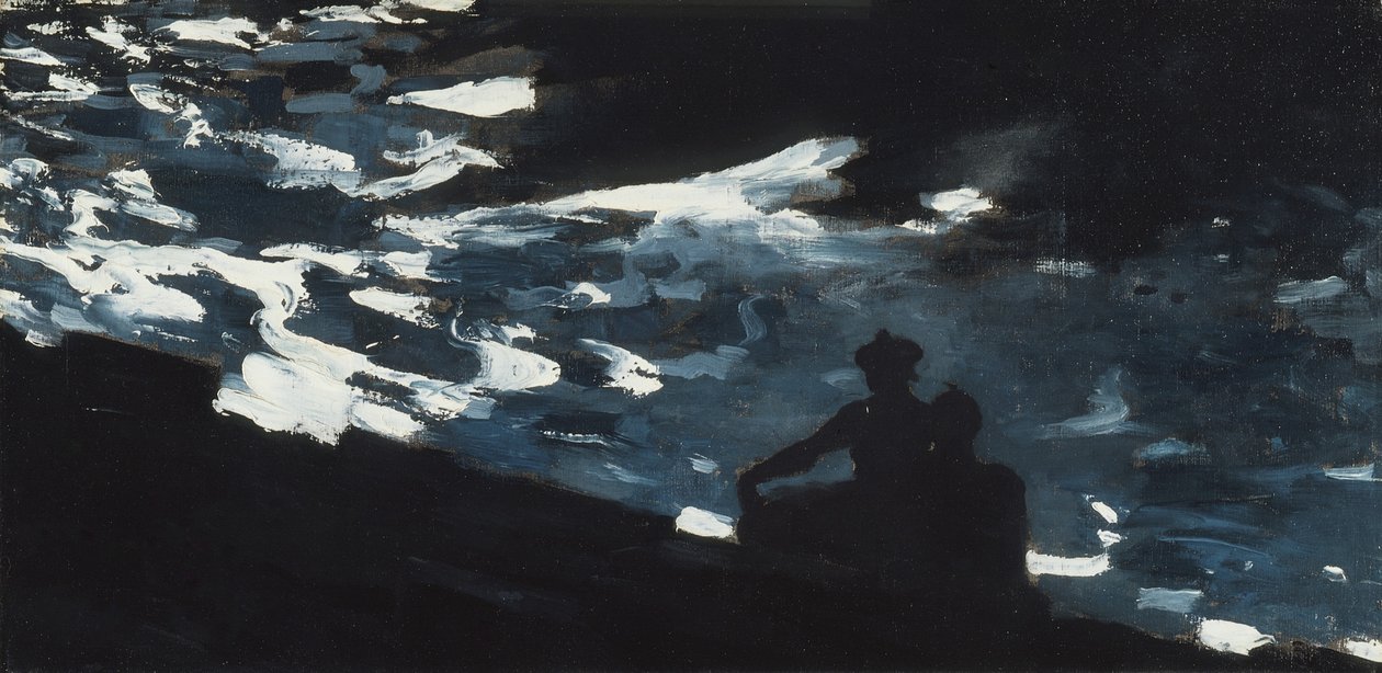 Måneskinn på vannet, ca. 1906 av Winslow Homer