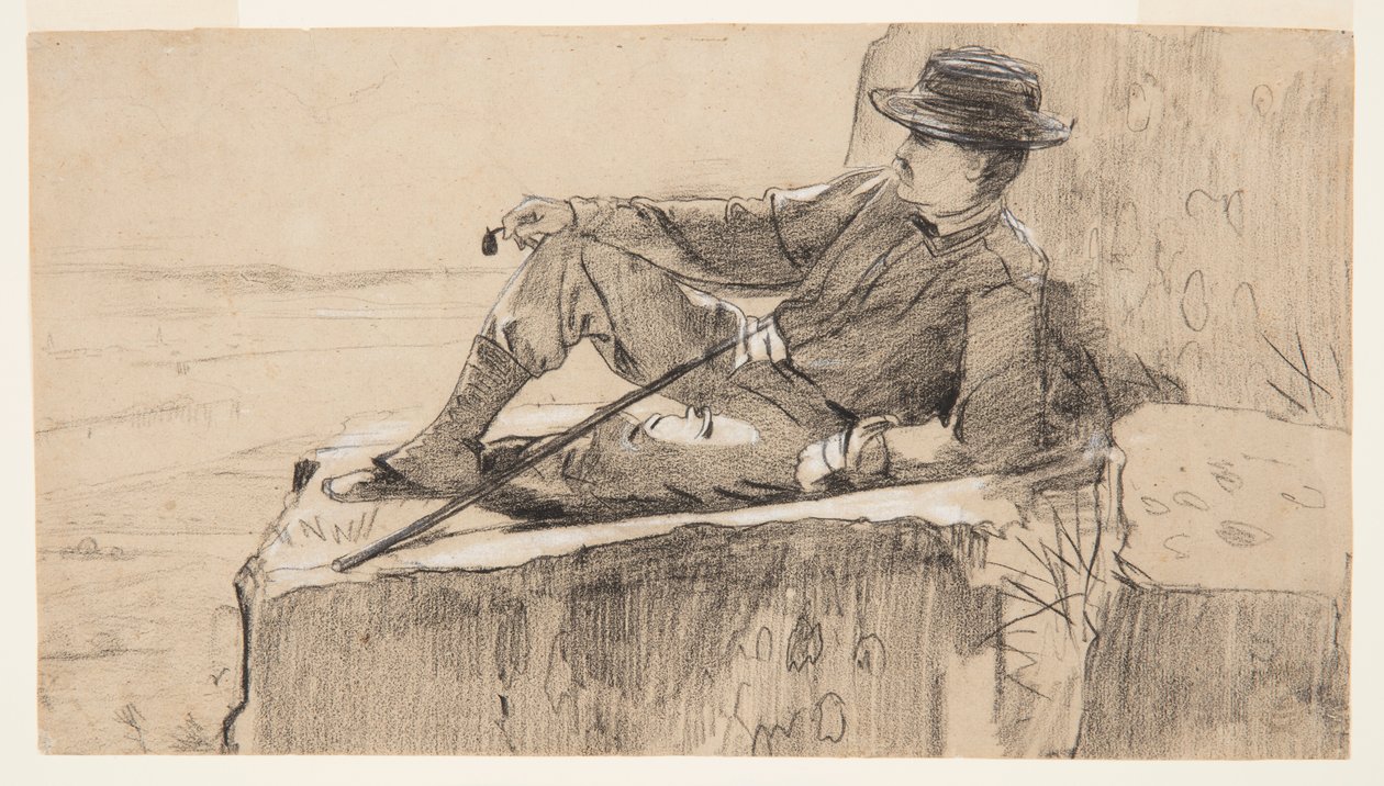 Fjellklatrer hviler av Winslow Homer