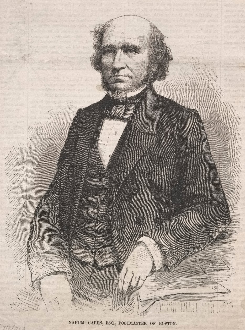 Nahum Capen, Esq., postmester i Boston, 1859. av Winslow Homer
