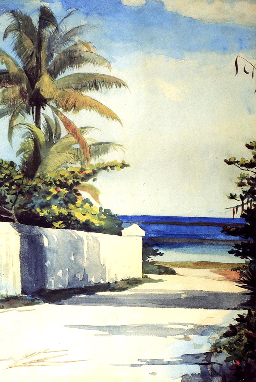 Vei i Nassau, 1898-99 av Winslow Homer