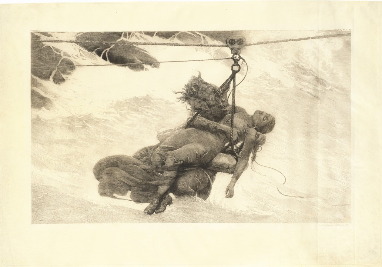 Lagret, 1889. av Winslow Homer