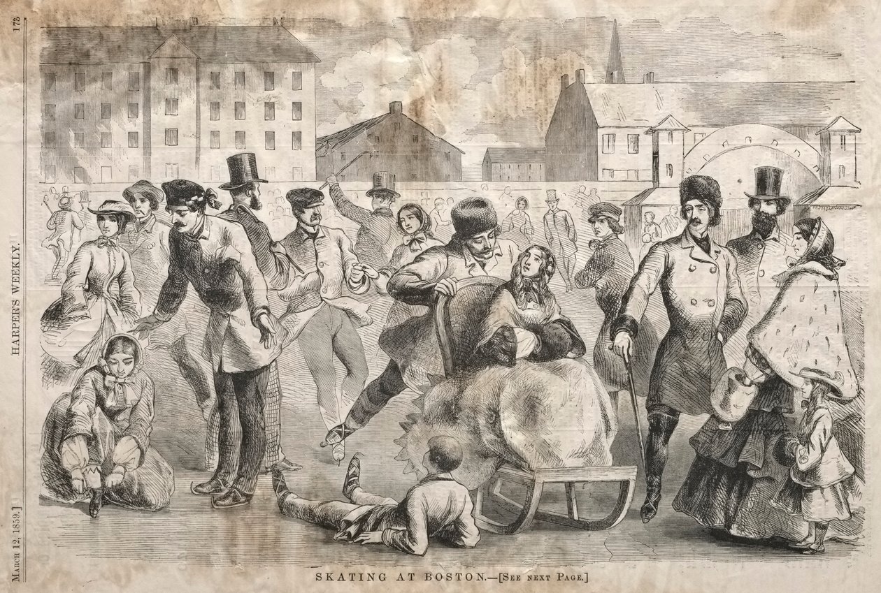 Skating i Boston, 1859. av Winslow Homer