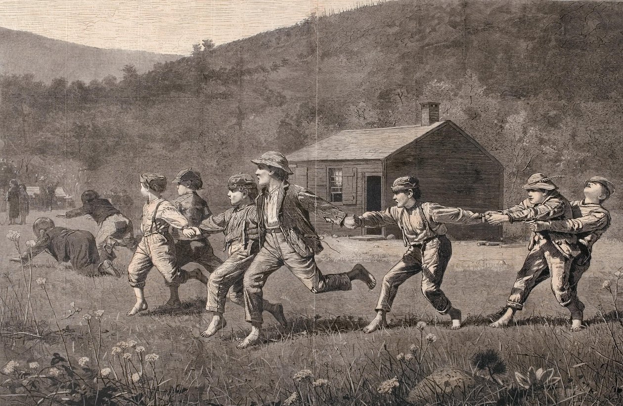'Snap-the-Whip', 20. september 1873 av Winslow Homer