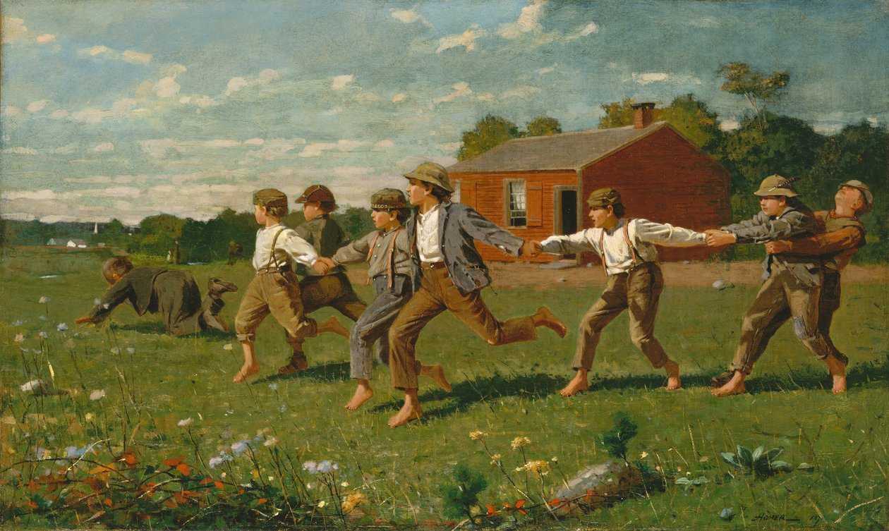 Snap the Whip, 1872. av Winslow Homer