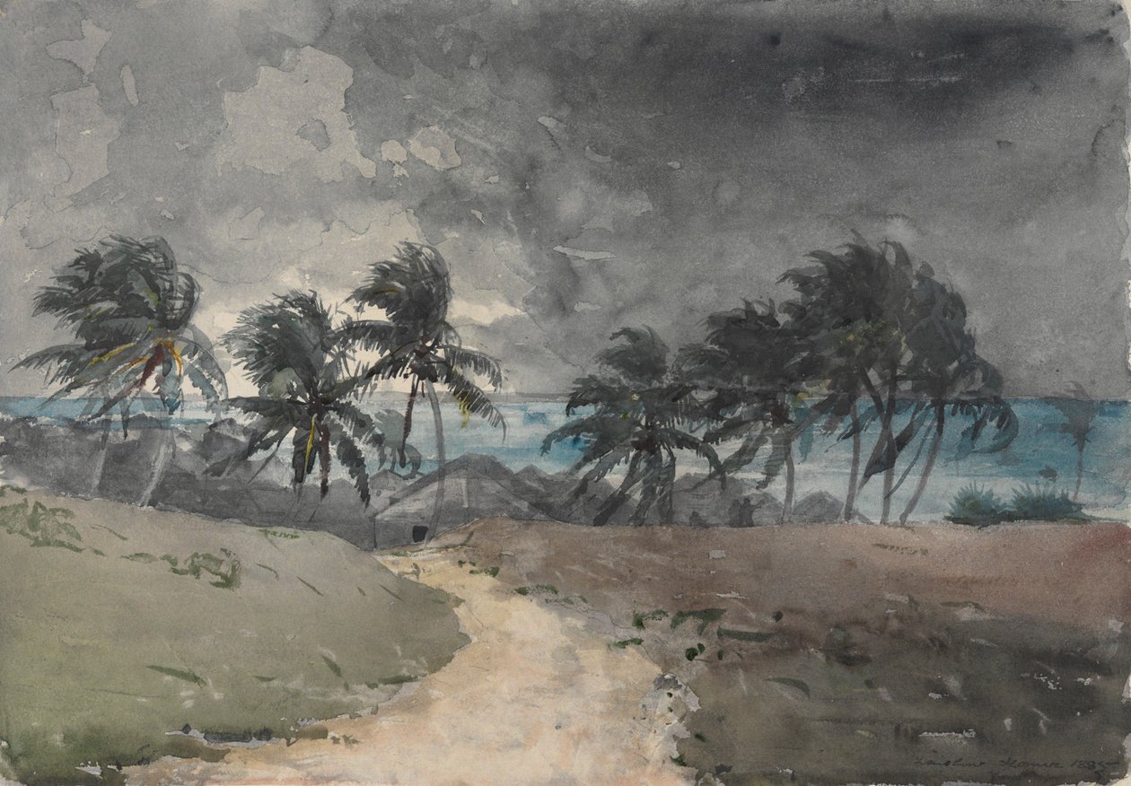 Storm, Bahamas av Winslow Homer