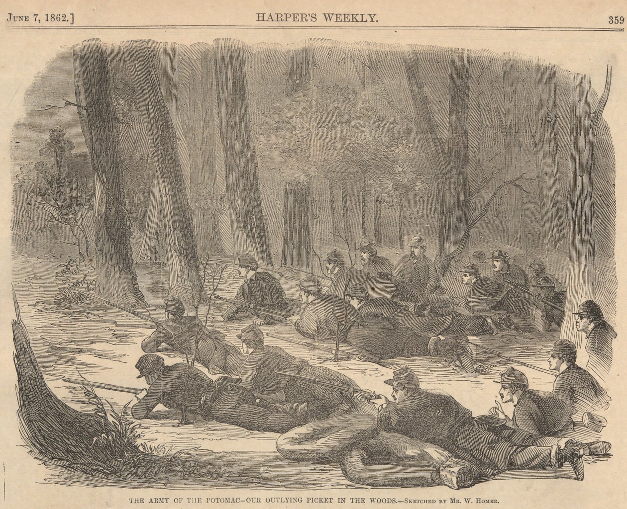 Army of the Potomac av Winslow Homer