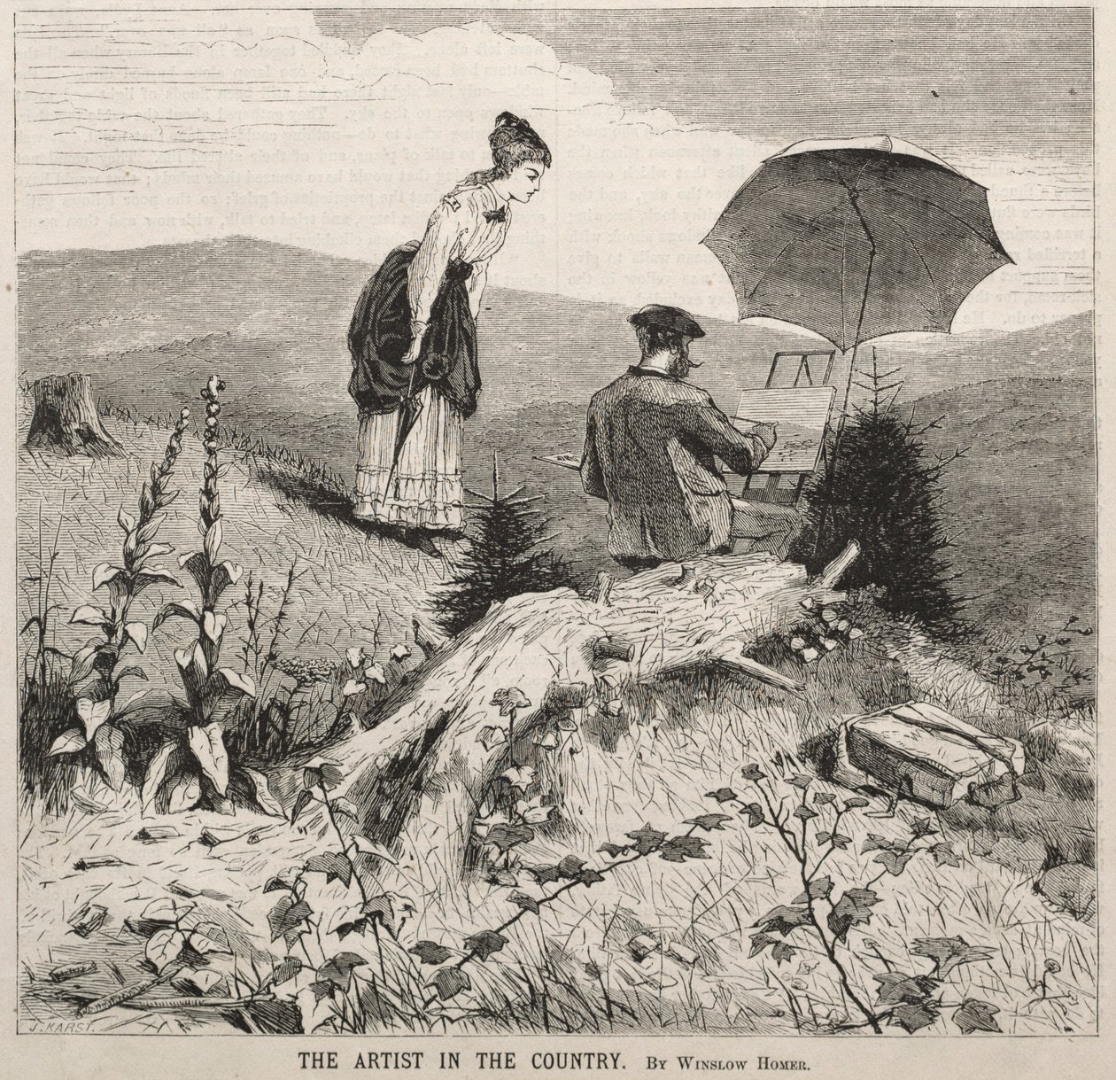 Kunstneren i landet, 1869. av Winslow Homer