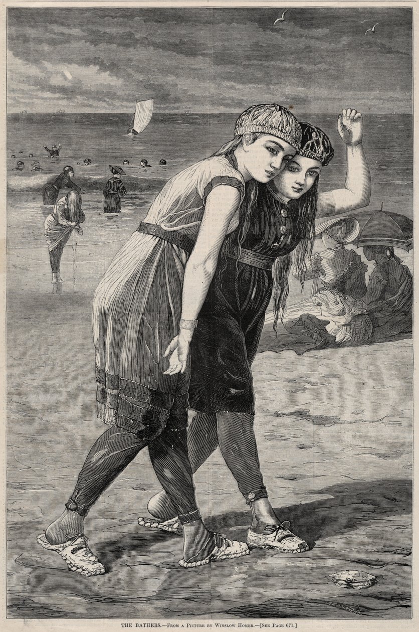 Baderne, 1873. av Winslow Homer