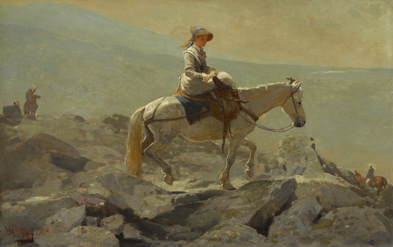 The Bridle Path, White Mountains, 1868 av Winslow Homer