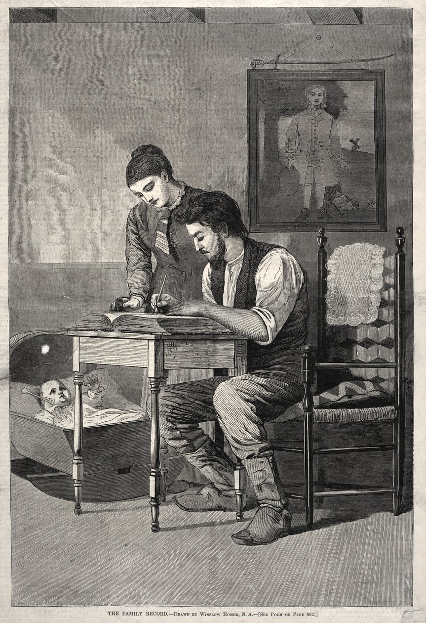 Familiejournalen, 1875. av Winslow Homer