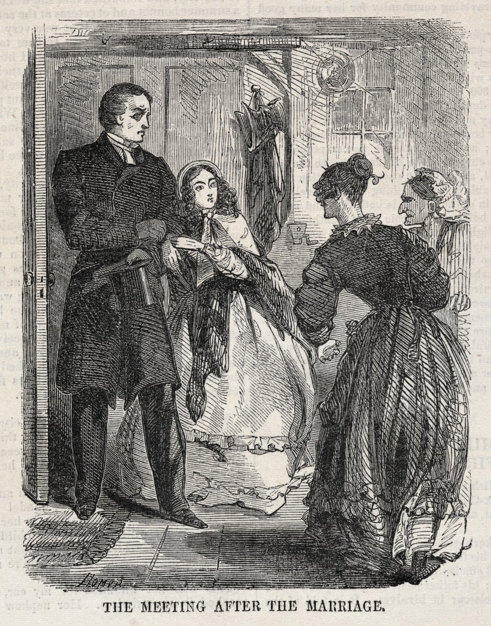 Møtet etter ekteskapet, 1860. av Winslow Homer