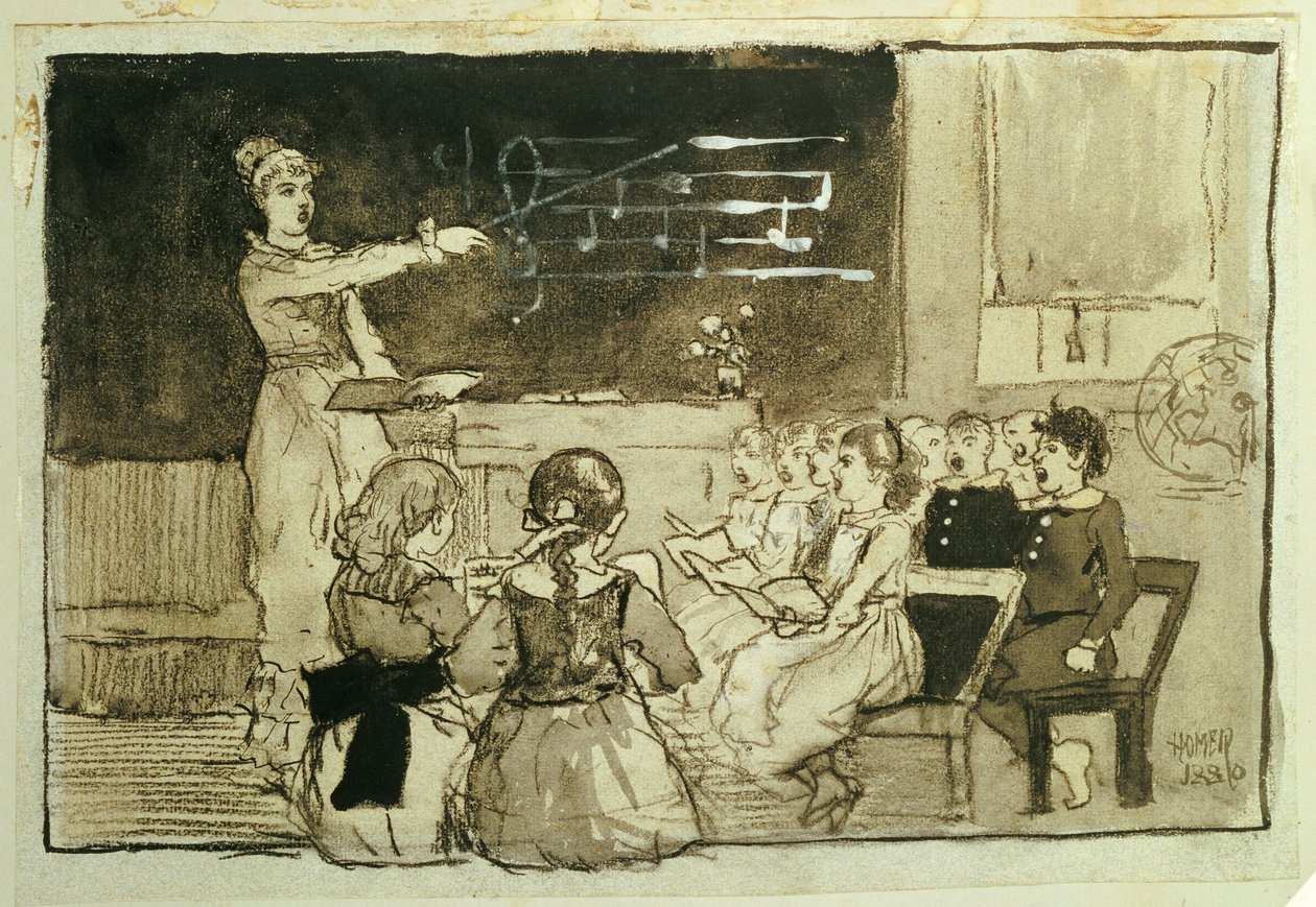 Musikktimen av Winslow Homer