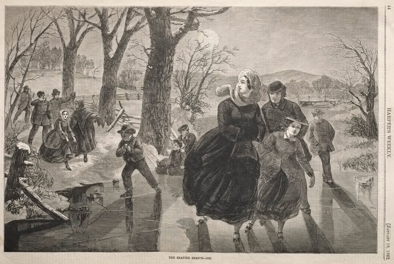 Skøytesesongen - 1862, 1862. av Winslow Homer
