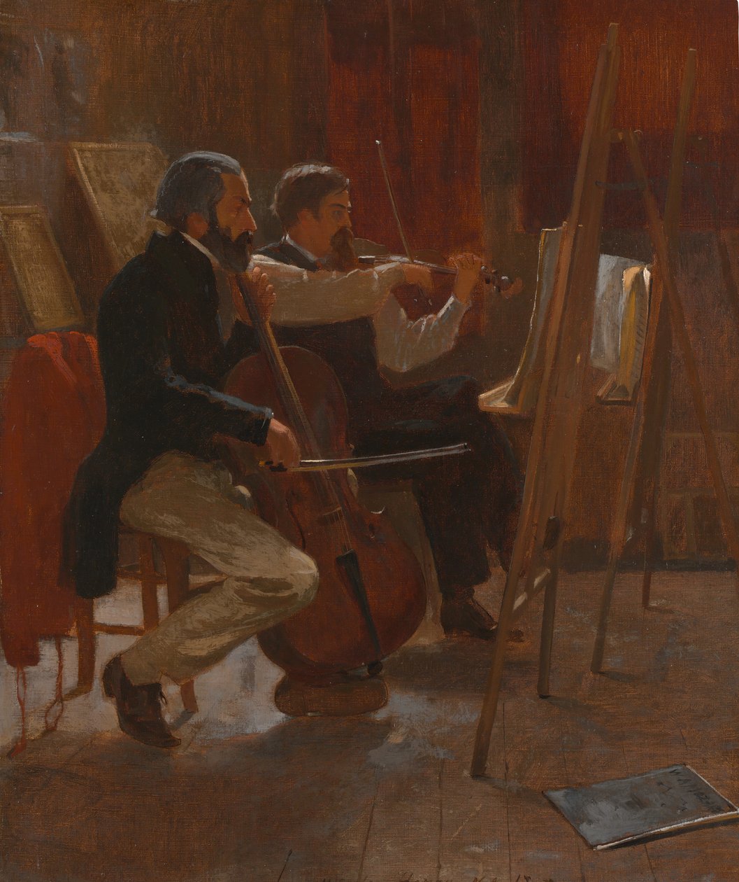 Studioet, 1867. av Winslow Homer