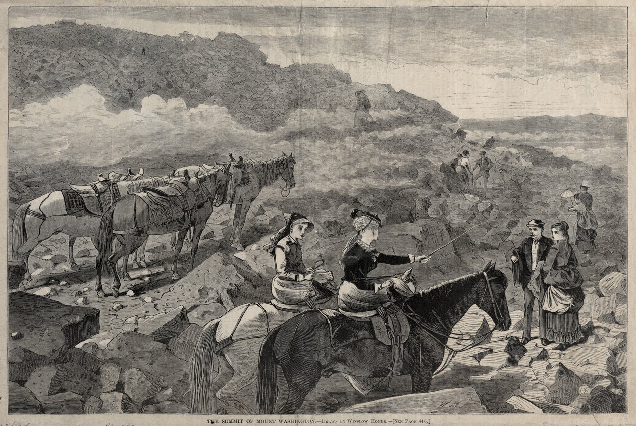 Toppmøtet til Mount Washington, 1869. av Winslow Homer