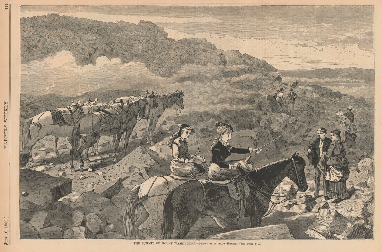 Toppmøtet til Mount Washington, fra Harper av Winslow Homer