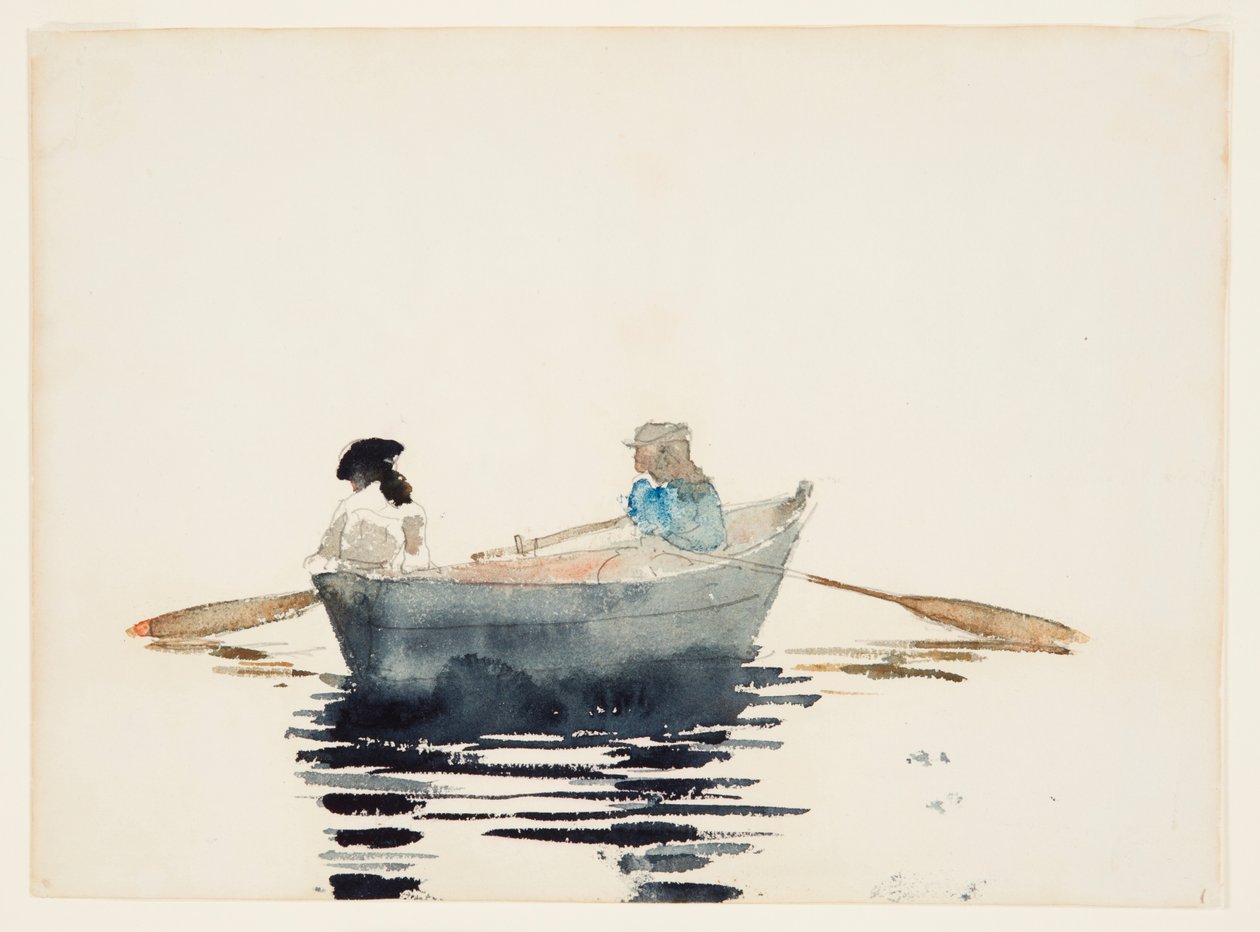 To jenter i en robåt av Winslow Homer