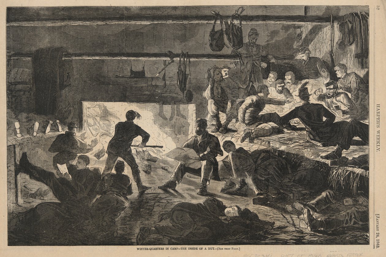 Vinterkvarter i leiren av Winslow Homer
