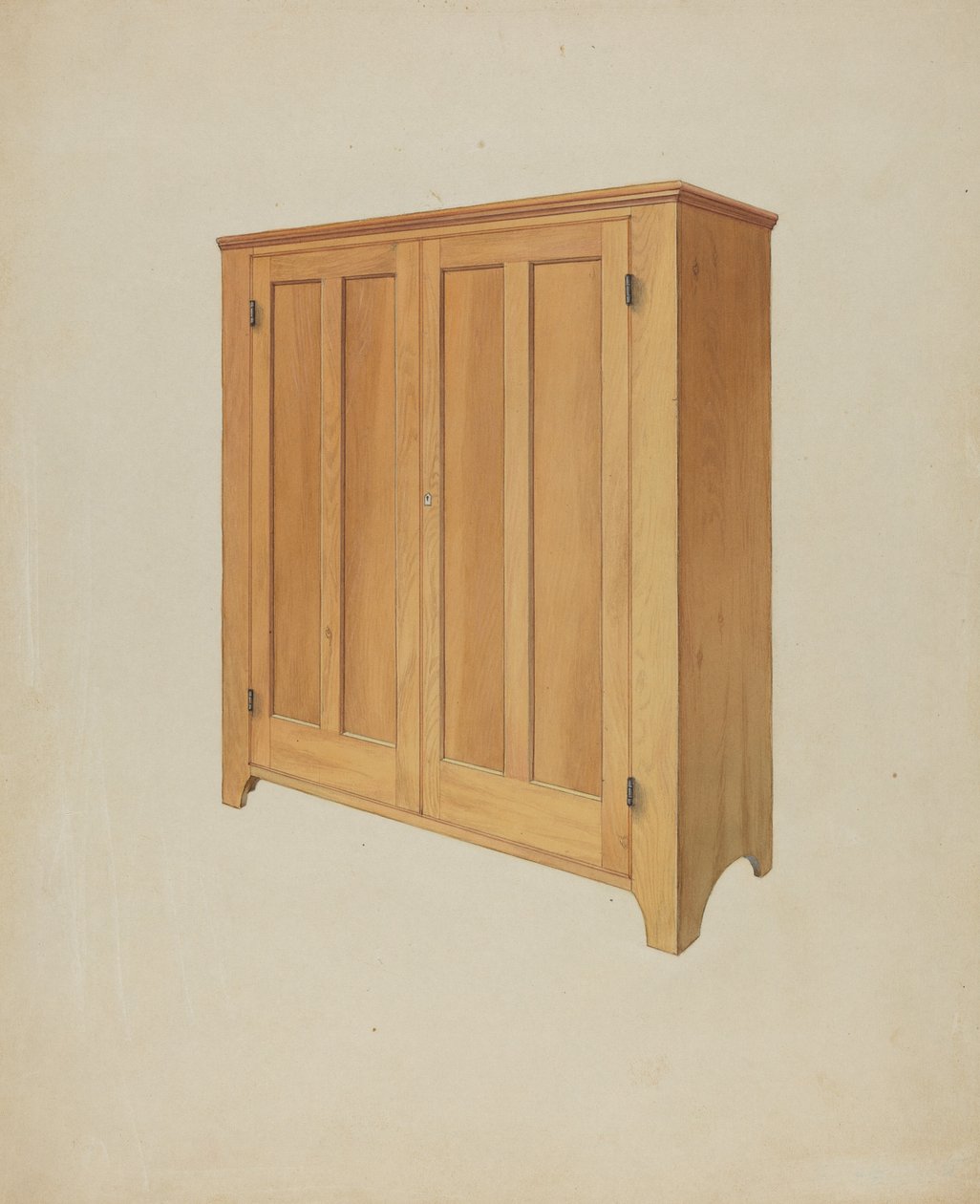 Shaker kabinett, ca. 1937. av Winslow Rich