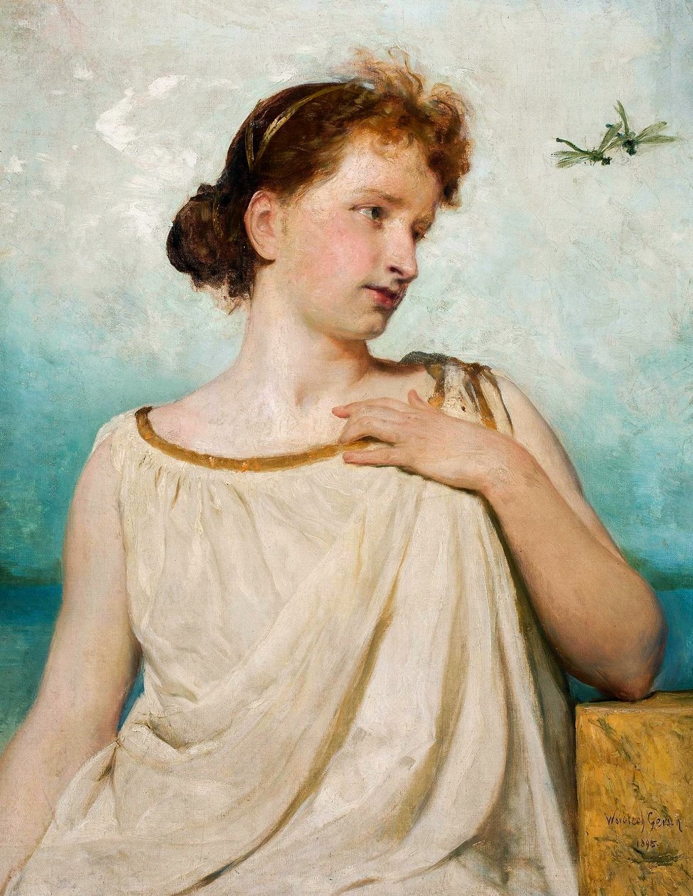 Portrett av Irena Poswikowna-Solska. av Wojciech Gerson