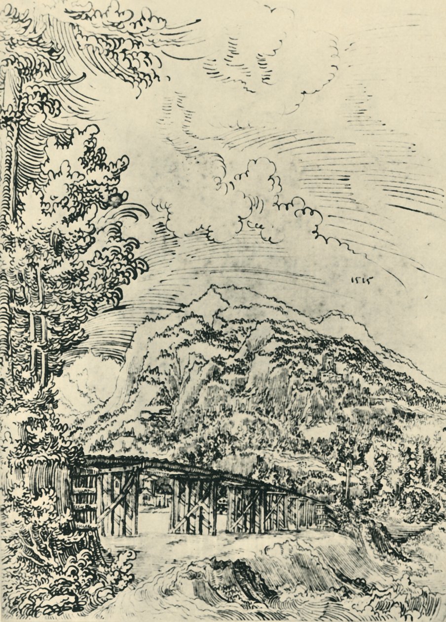 Landskap, 1515, 1943. av Wolf Huber