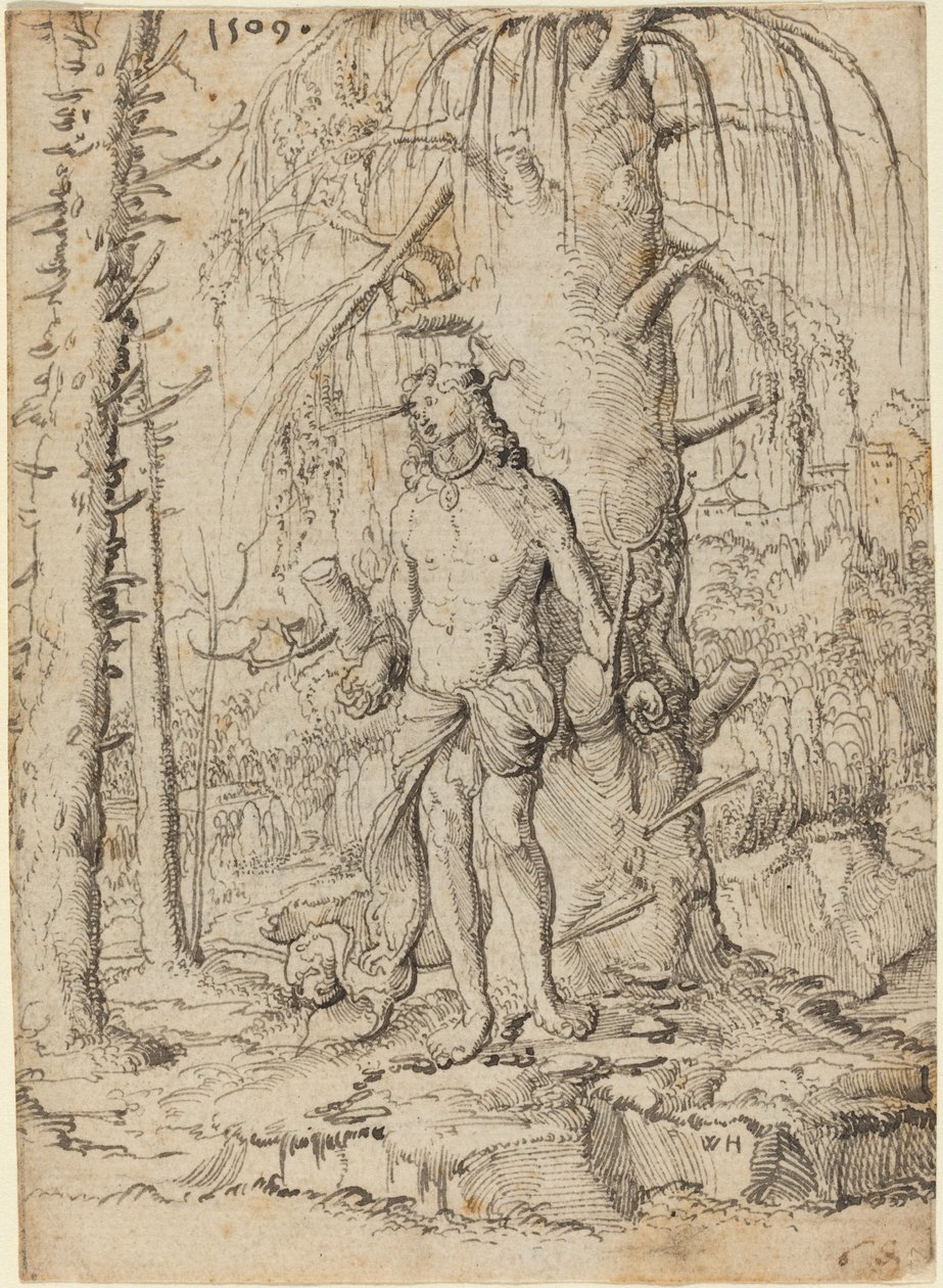 Sankt Sebastian av Wolf Huber