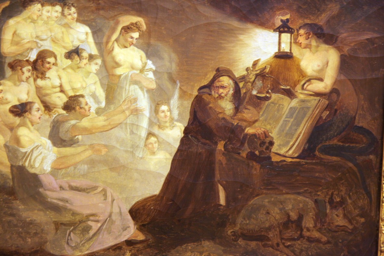 Saint Anthony fristelse av Wolfgang Adam Töpffer