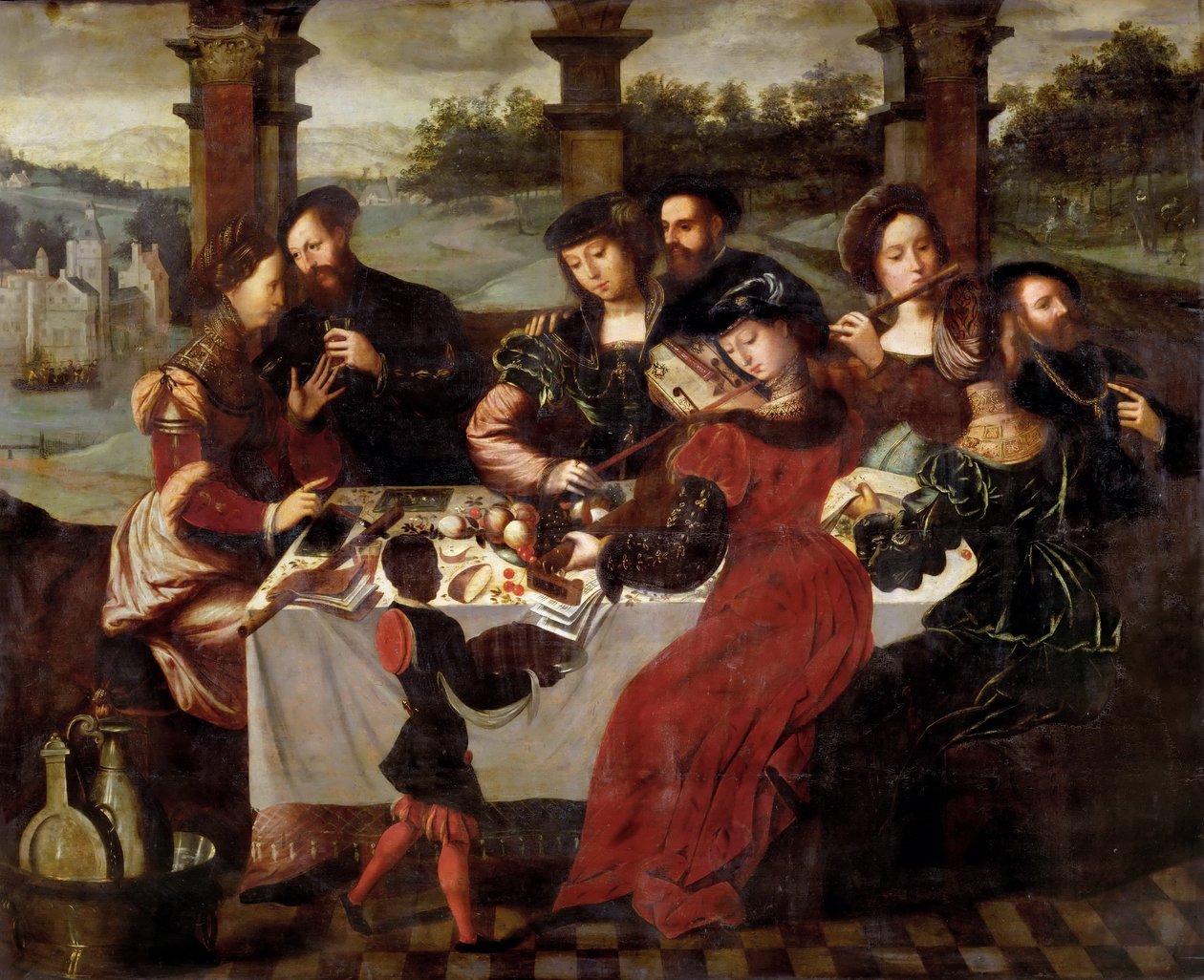 Konserten etter middag av Workshop of Ambrosius Benson